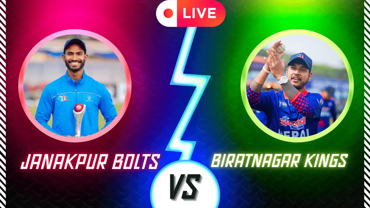 Biratnagar Kings vs. Janakpur Bolts Match live Socre