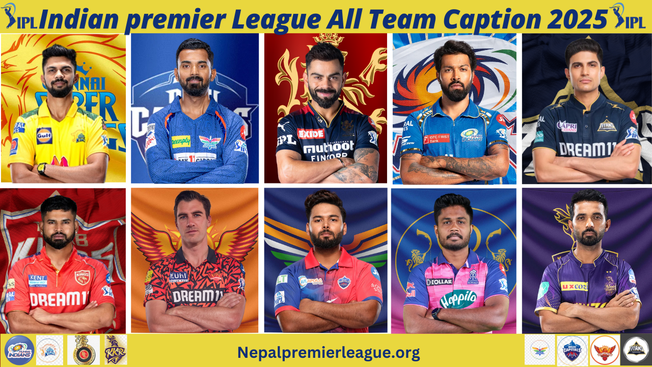 IPL All Team Caption 2025