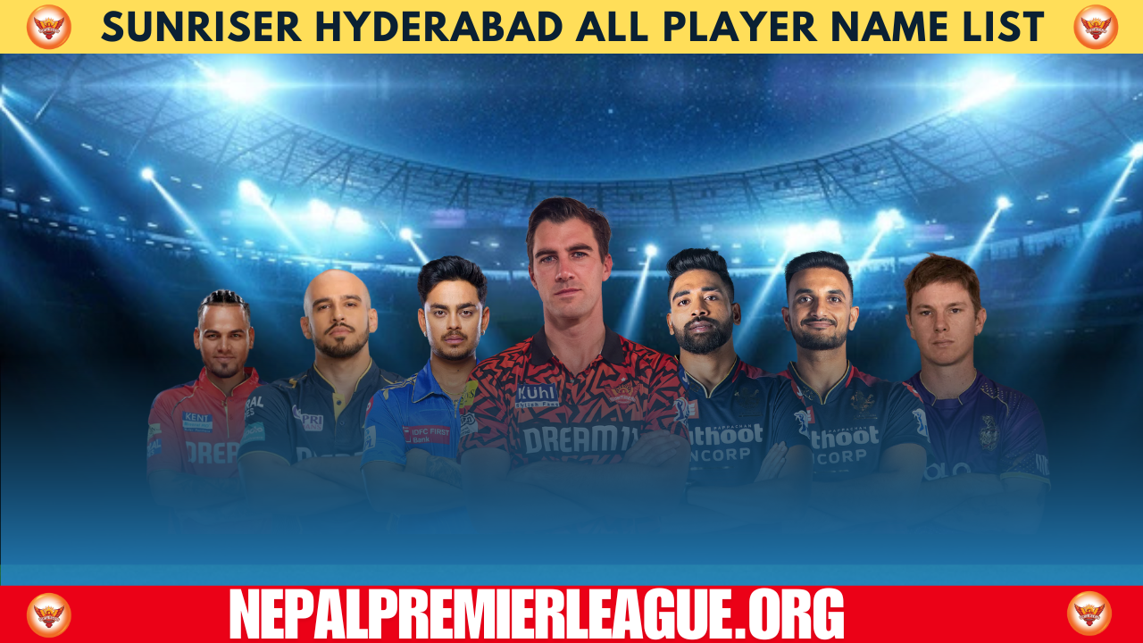 Sunrisers Hyderabad (SRH): A Complete Player List