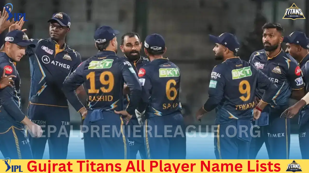 Gujrat Titans All Prayer Name List 2025 Season